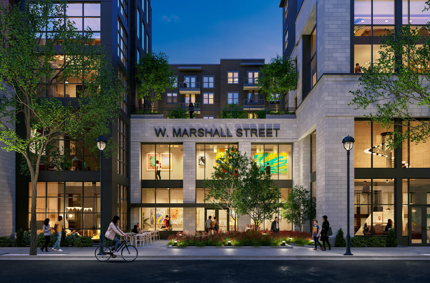 Installed finishes — W. Marshall Street